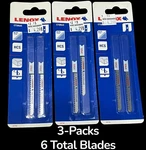 Lenox 20759 Jigsaw Blades CT320JC Bimetal Tpi 3" U-shank 3-PACK 6 Nos. Fixed Price $15.99.