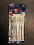 Bosch T101BF, T-shank Clean Jig Saw Blade, For Hardwood, Teeth Inch, 5UN. Fixed Price $9.99.