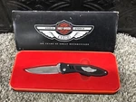 Harley Davidson 1903-2003 Fred Carter Design Black Folding Knife HD0046. Fixed Price $99.95.