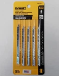 Dewalt DW3703-5 Wood Jig Saw Blades 5-PACK 6 Tpi Bi-metal Usa. Fixed Price $5.00.