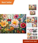 Adult 300-PIECE Flower Puzzle Eco-friendly Cardboard For Relaxation & Skill. Fixed Price $12.99.
