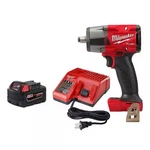 Milwaukee M18 Fuel GEN-2 Lithium-ion 1/2 In. Impact Wrench W/5.0AH Starter Kit. Fixed Price $315.00.