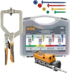 Bora Pro Pocket Hole Jig Kit 3" Clamp 350PC Screw Auto Adjust Drill Guide Wood. Fixed Price $150.98.