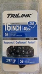 Trilink S56 - One 16 Saw Chain Fits Poulan Craftsman Husqvarna & More 15056TK. Fixed Price $9.99.