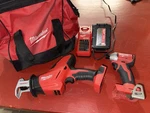 Milwaukee M18 Hackzall, Impact Driver, 2.0 Ah Battery, Charger & Bag. Fixed Price $150.00.