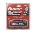 Bauer 20V Compact Lithium Battery 1701C-B. Fixed Price $49.95.