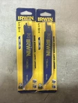 New Irwin Saw Blades 2PK (5EA Pack) 152MM 10TPI Pn: 372610P5. Fixed Price $18.00.