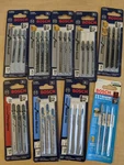 Bosch Jigsaw Blades Lot Of 32 Packages. Fixed Price $75.00.