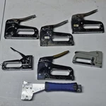 Staple Gun Lot Arrow Model T-50P, T-50M, T-50PBN, Stanley TR45,SWINGLINE #101. Fixed Price $34.99.