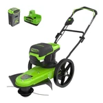 Greenworks 60V 22" Cordless Wheeled String Trimmer W/ 8 Ah Battery & Charger. Fixed Price $479.99.