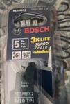 Bosch RESM6X2 Reciprocating Saw Blades 8/10 Tpi 6" Thick Metal 5-PACK. Fixed Price $14.00.