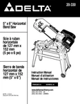 Delta 20-330 5" X 6" Horizontal Band Saw Instruction Manual. Fixed Price $20.24.