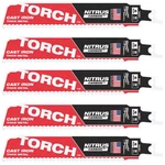 (5-PACK) Milwaukee In. Tpi Torch Nitrus Carbide Teeth Sawzall (48-00-5561). Fixed Price $49.99.