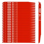 25 Pack 12 Inch 4/6 Tpi Reciprocating Saw Blades For Wood And Nail-embedded W.... Fixed Price $75.12.
