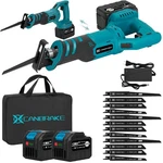 Canbrake Cordless Rotated Handle Reciprocating Saw, X 6.0AH Battery, 12PCS .... Fixed Price $123.56.