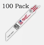 Milwaukee 6" Sawzall Blades Reciprocating 100 Pack 14 Tpi 48-01-7182 New. Fixed Price $187.40.
